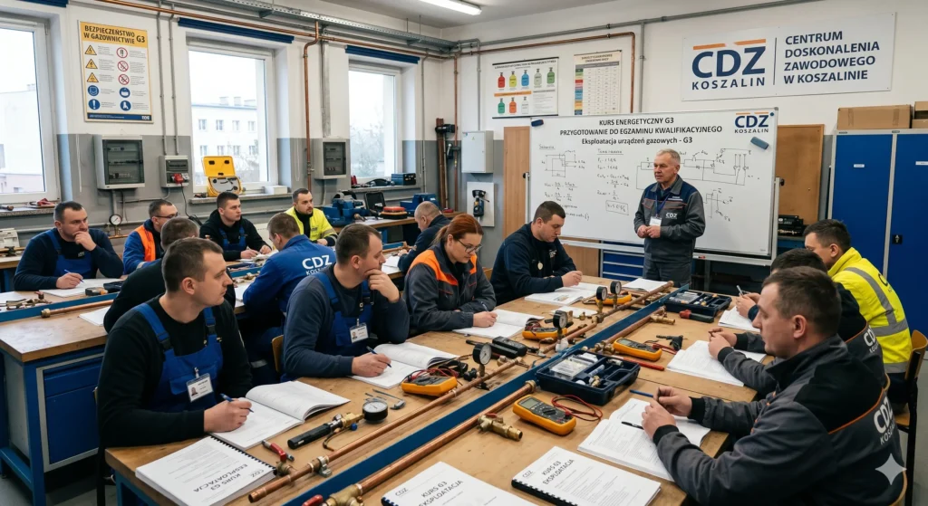Kurs energetyczny G3 w CDZ Koszalin przygotowujący do egzaminu kwalifikacyjnego