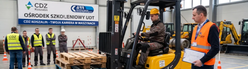 Procedura egzaminacyjna UDT dla operatorów maszyn w CDZ Koszalin